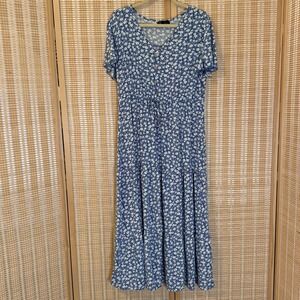 Pretty Garden Womens 2X Dress Floral Cottagecore Peasant Western Fairycore